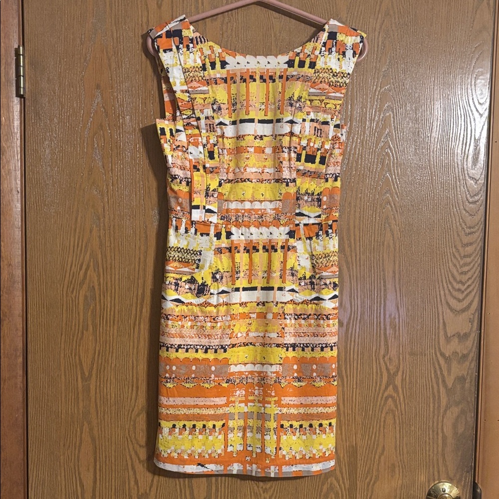 Plenty by Tracy Reese Orange and Yellow Mini Dress Size 2 Anthropologie